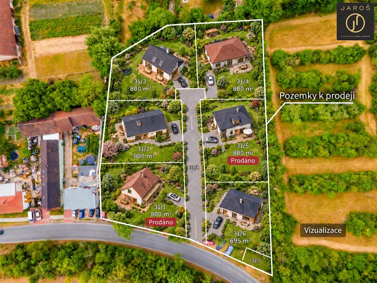 Prodej stavebního pozemku 800 m²